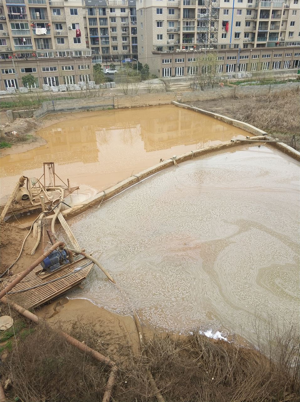 加格达奇沉淀池淤泥清理-厂区废水池淤泥清淤